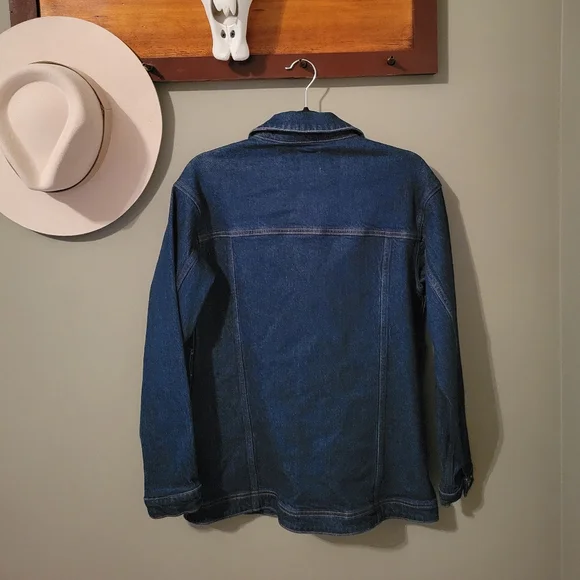 Favorite Daughter The Jane Trench In Pepper Jean Jacket Size XS - Picture 4 of 11